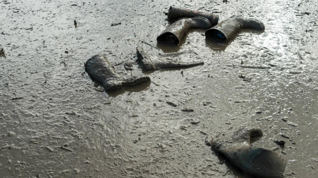 Wellies. Abandoned wellies.