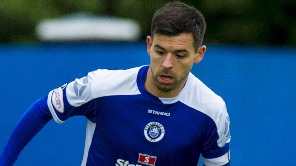 Steven Bell in action for Stranraer