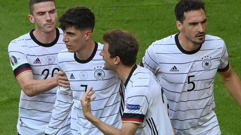 Germany celebrate taking the lead