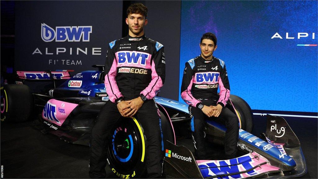 Alpine drivers Pierre Gasly and Esteban Ocon