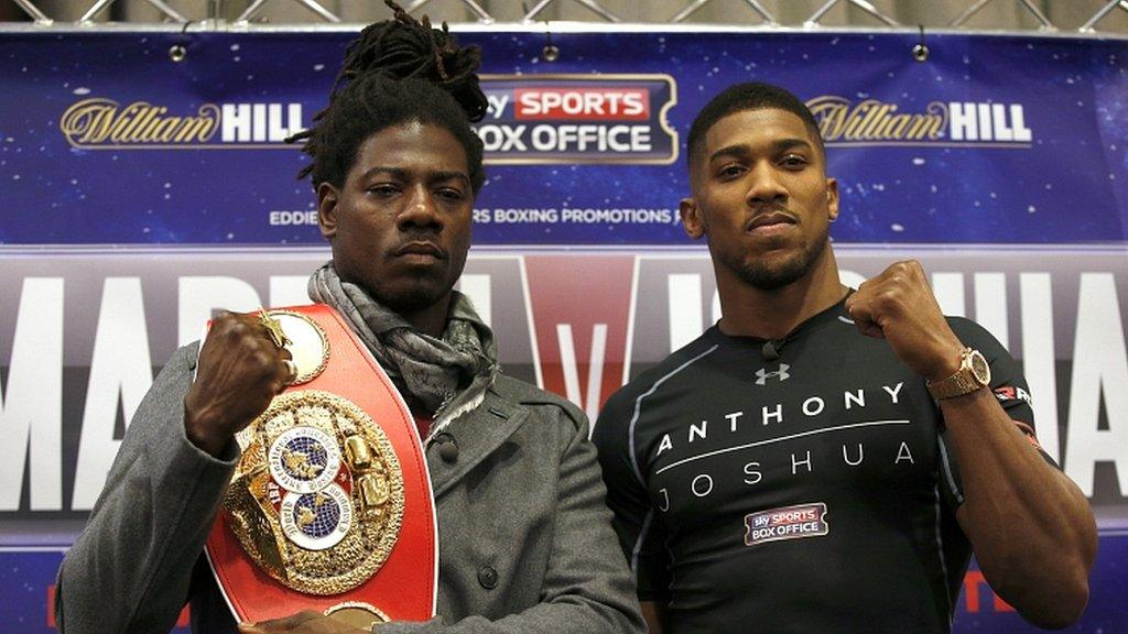 Charles Martin and Anthony Joshua