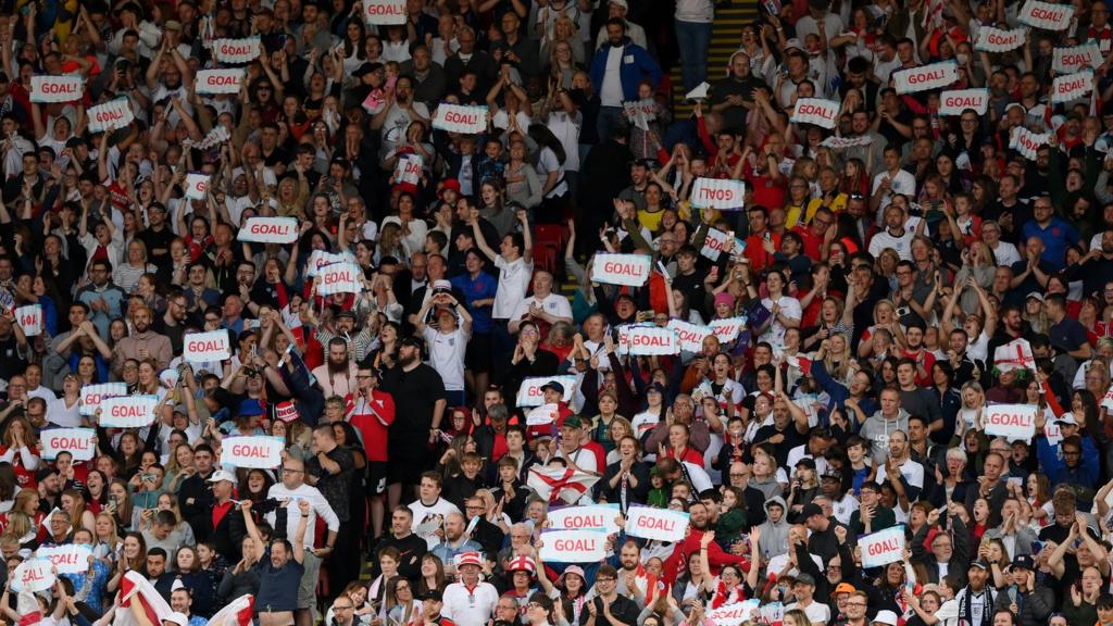 England fans celebrate