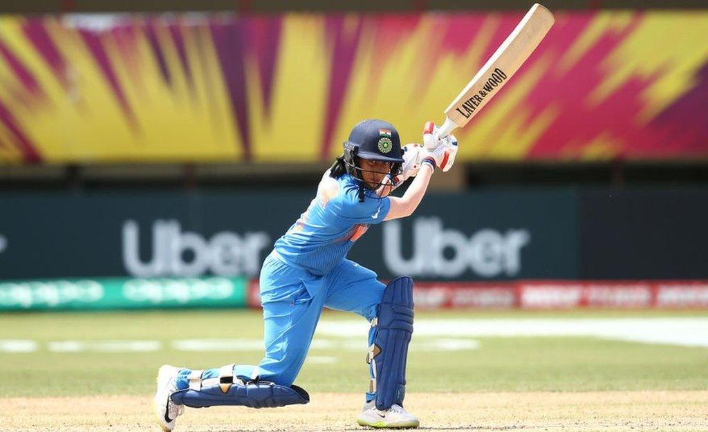 Jemimah Rodrigues of India bats during the ICC Women's World T20 2018 match between New Zealand and India