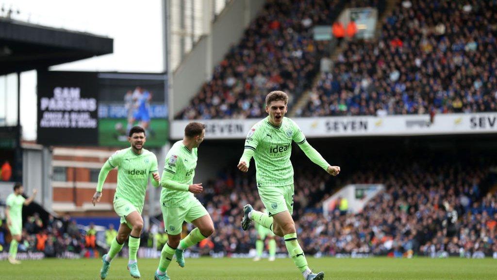 Tom Fellows scores for Ipswich against West Brom