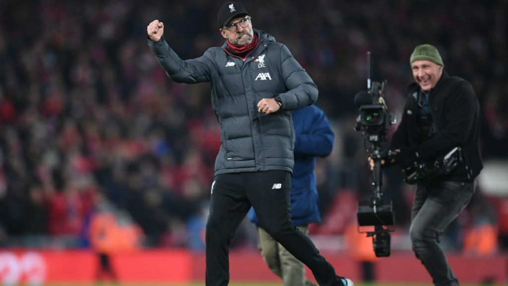 Jurgen Klopp celebrates