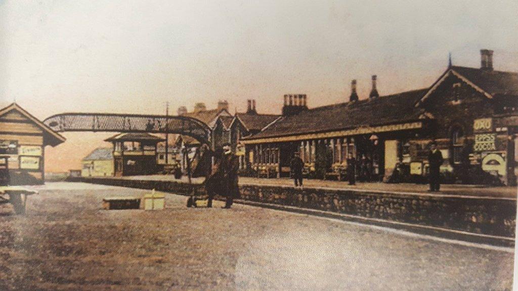 This 20th century picture shows Lanyon's original signal box