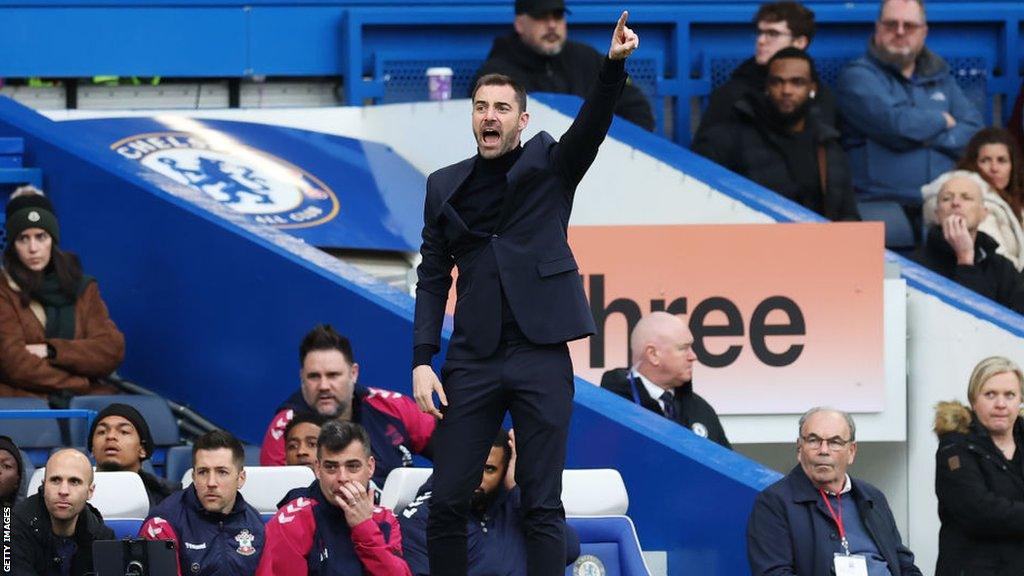 Ruben Selles during Southampton's win over Chelsea