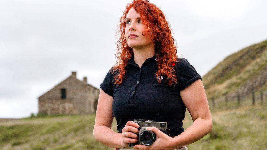 Joanne Coates with her camera