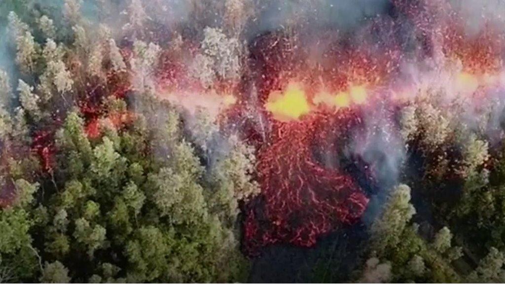 Mount Kilauea volcano in Hawaii