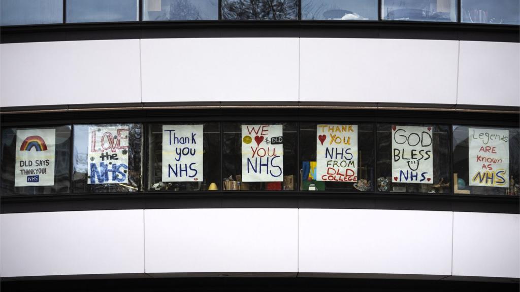 Posters support the NHS