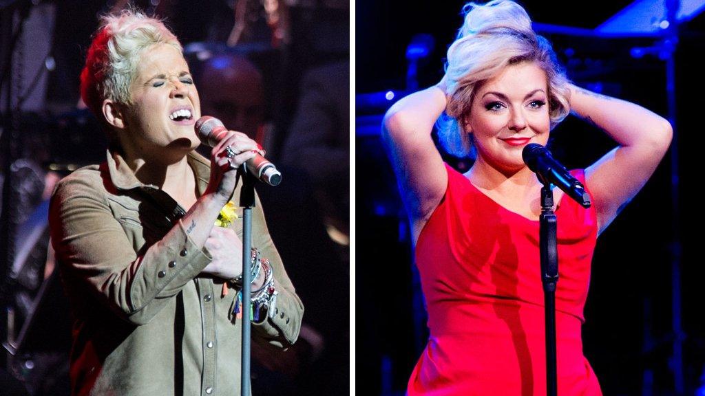 Amy Wadge and Sheridan Smith