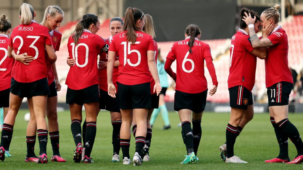 Manchester United celebrate