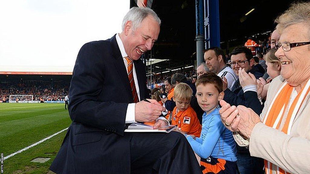 Nick Owen took over the mantle of Luton Town's No 1 celebrity fan from one of his heroes, the late, great Eric Morecambe