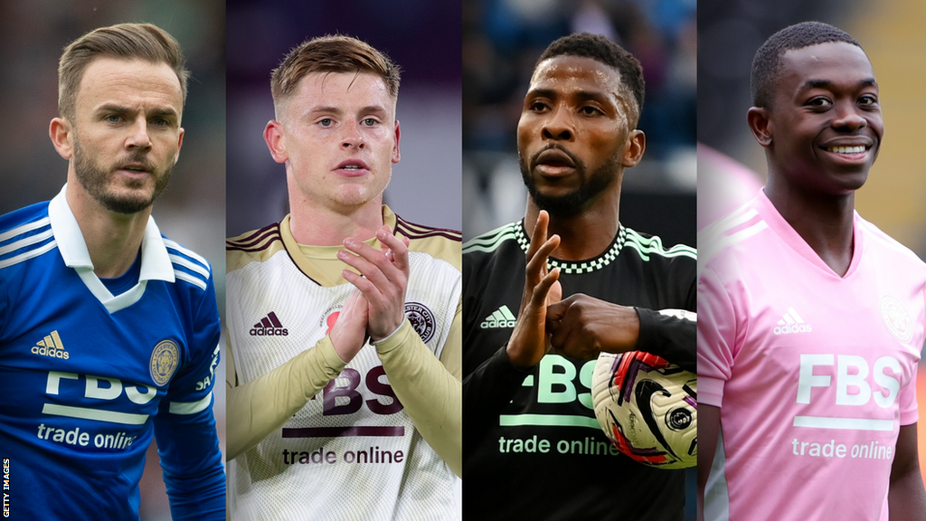 James Maddison, Harvey Barnes, Kelechi Iheanacho and Nampalys Mendy