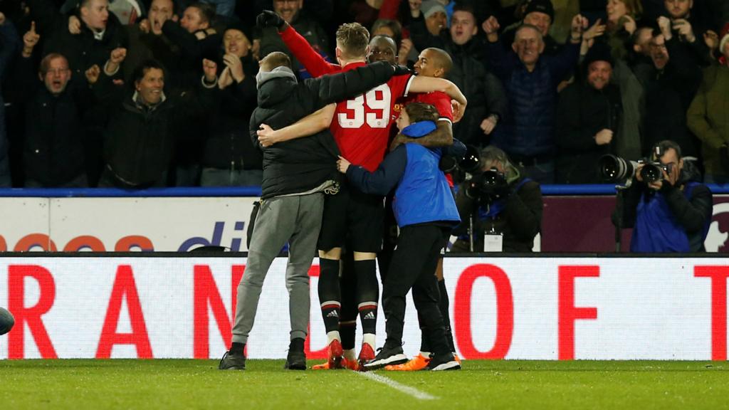 Manchester United celebrate