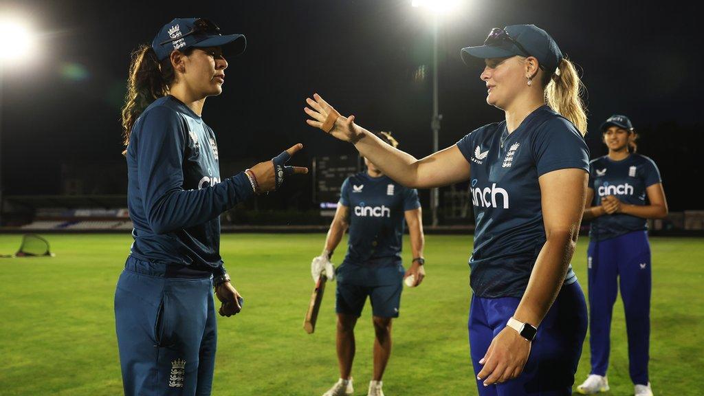 Batter Maia Bouchier (left) and all-rounder Danielle Gibson (right)