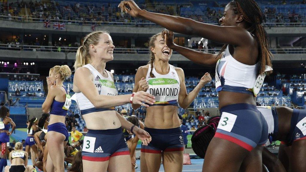 GB women's 4 x 400m relay team