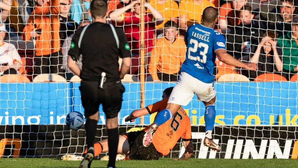 Two shots in the box, two goals for the striker who is rallying to Kilmarnock's survival cause