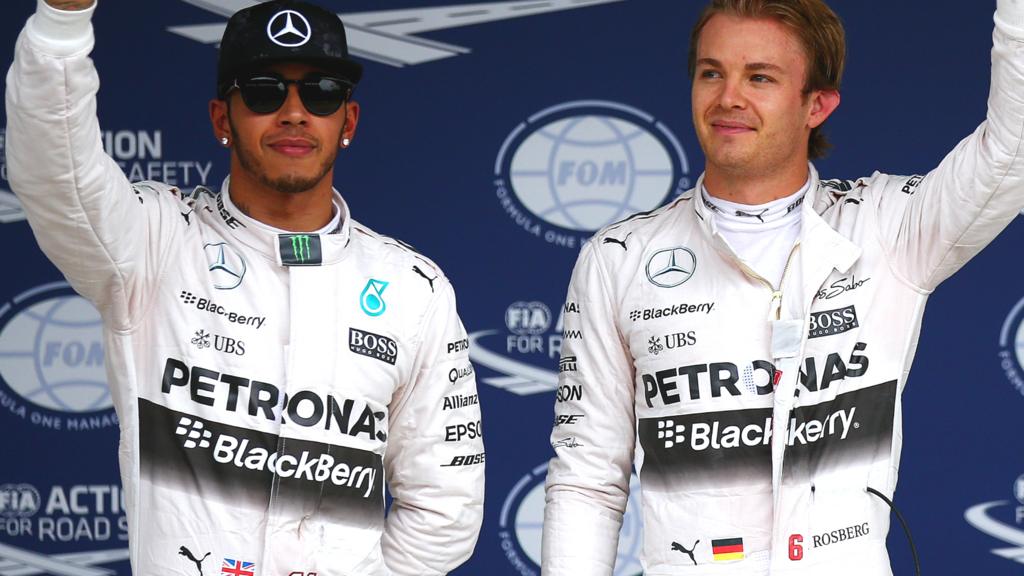 Lewis Hamilton and Nico Rosberg