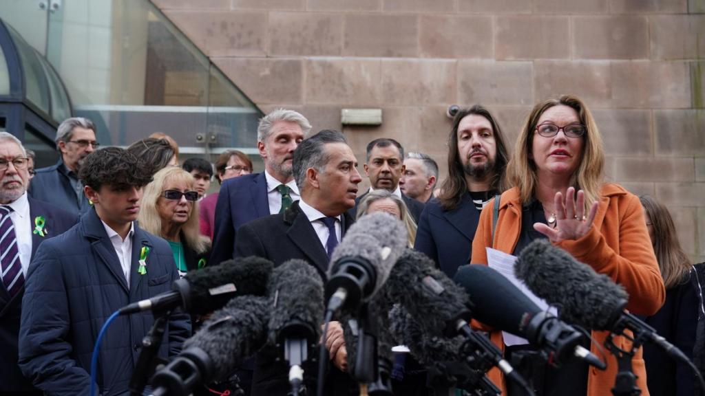 Families outside court