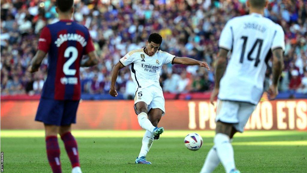 Jude Bellingham scores for Real Madrid