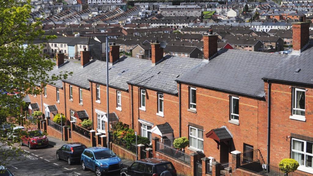 stock images of brick facade houses