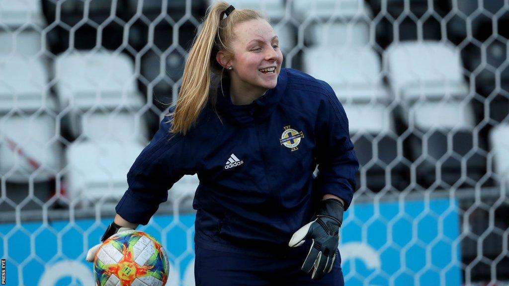 Lauren Perry in Northern Ireland training