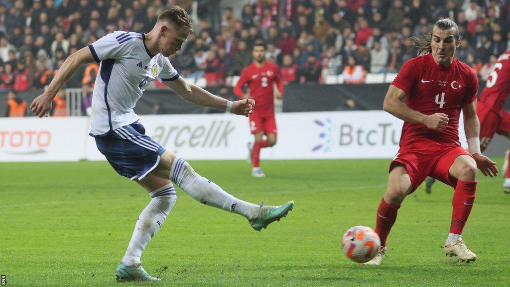 Scotland's Scott McTominay shoots in Turkey