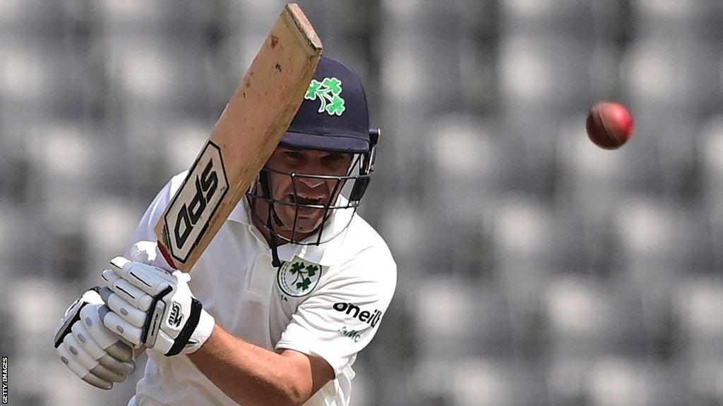 Andy McBrine plays a shot in Mirpur on Thursday