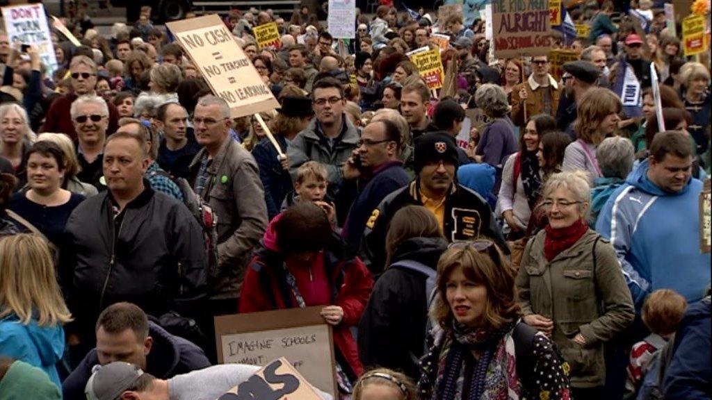 Bristol education cuts protest