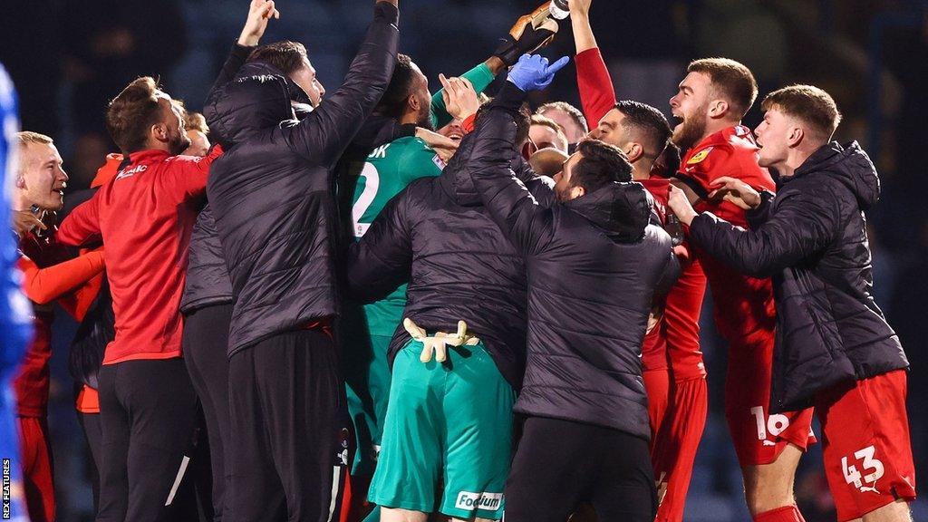 Leyton Orient celebrate promotion