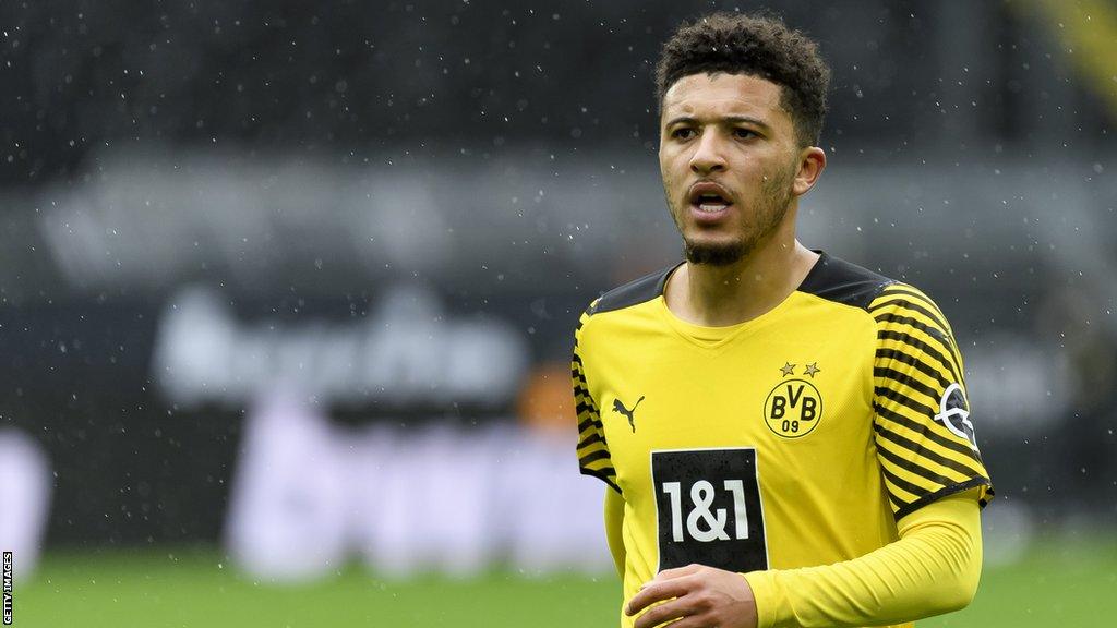 Jadon Sancho of Borussia Dortmund