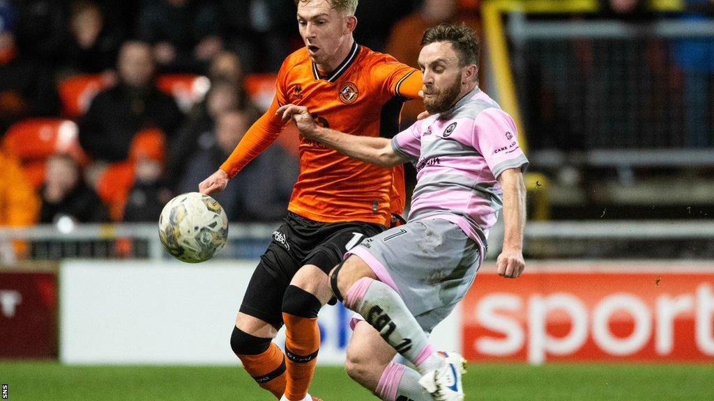 Dundee United playing Partick Thistle