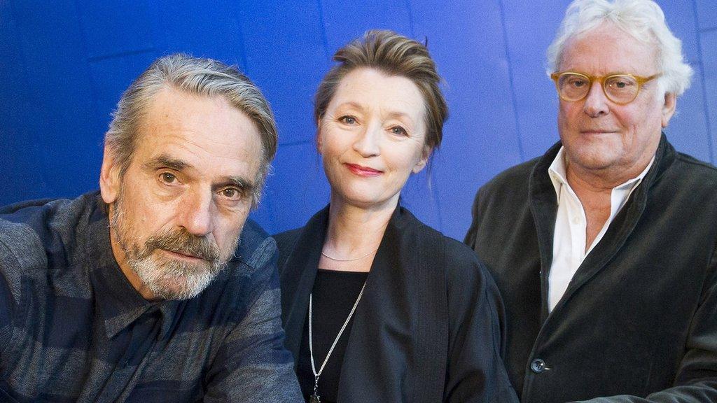 Jeremy Irons, Lesley Manville and Sir Richard Eyre