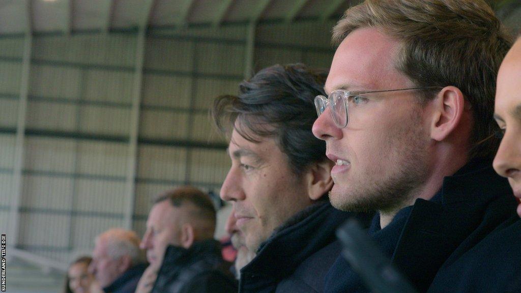 Owners Juan Sartori and Kyril Louis-Dreyfus sat together in the stands.