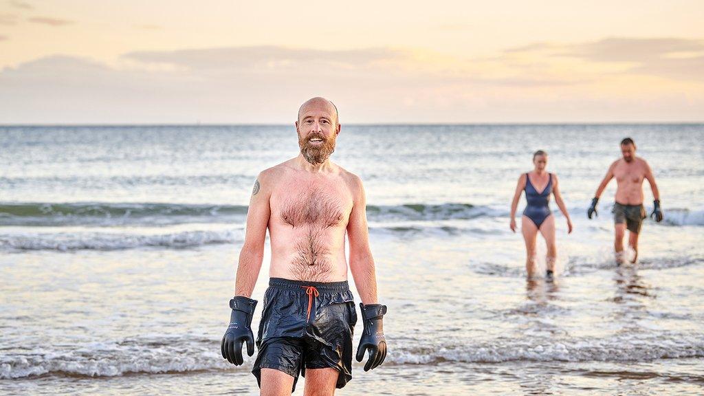 Sea swimmer Graham Jones