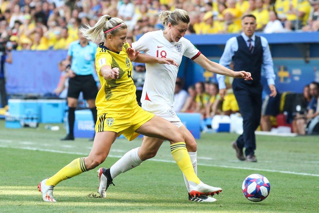 Football players from English and Swedish teams