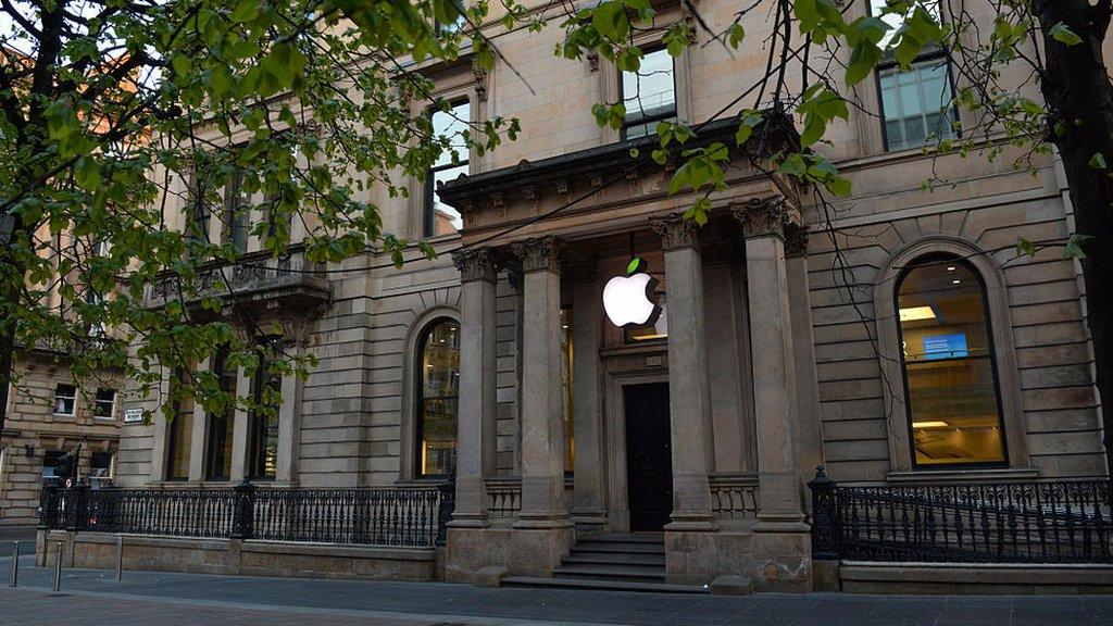 The Buchanan Street Apple Store in Glasgow