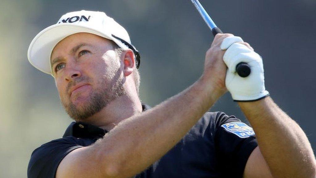 Golfer Graeme McDowell at the Genesis Open