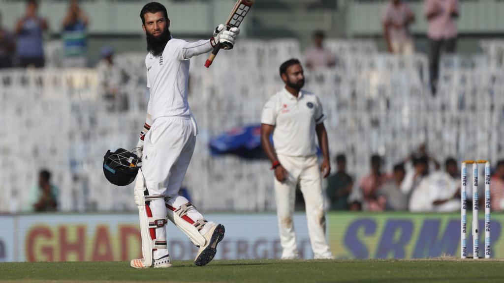 Moeen Ali celebrates century