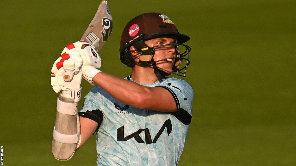 Sam Curran takes as shot