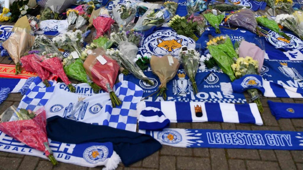 Tributes to those killed in the Leicester City helicopter crash