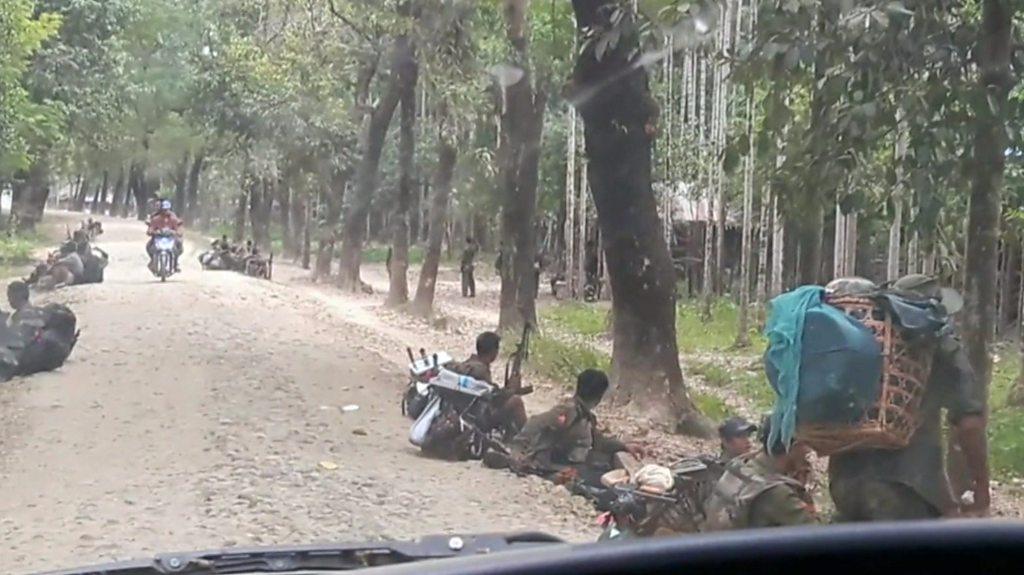 Burmese military in Rakhine state