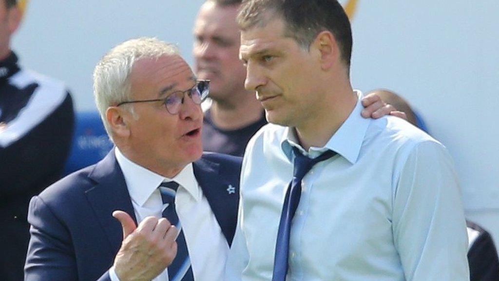 Slaven Bilic and Claudio Ranieri