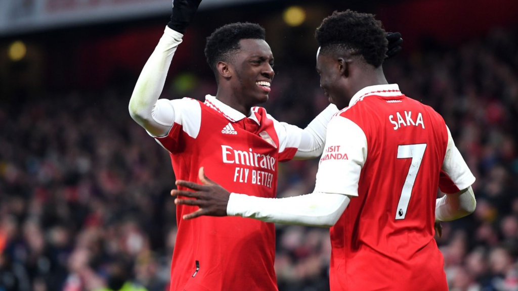 Eddie Nketiah and Bukayo Saka