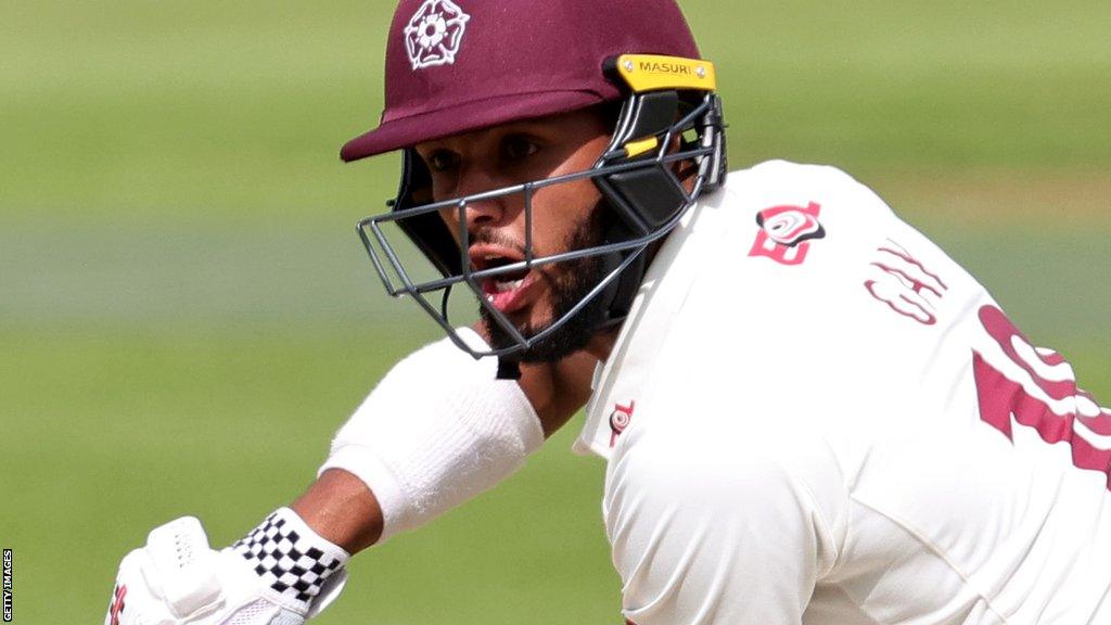 Emilio Gay batting for Northants