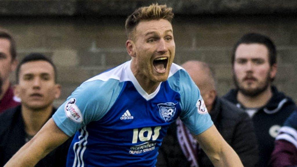 Peterhead striker Rory McAllister