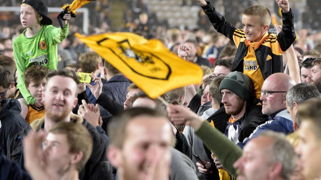 Hull City celebrate