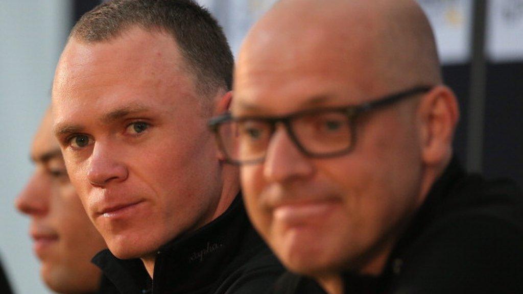 Chris Froome (left) and Sir David Brailsford