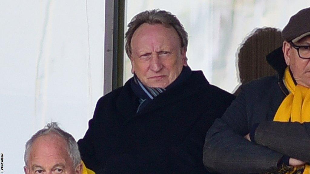 Neil Warnock watches on